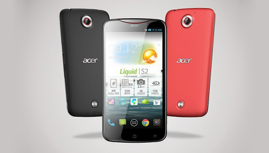 Acer Liquid S2 Colours