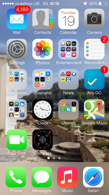 How to limit the number of Emails displayed on iOS 7