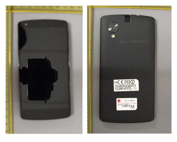 LG Nexus 5 pictured clearly whilst undergoing FCC tests