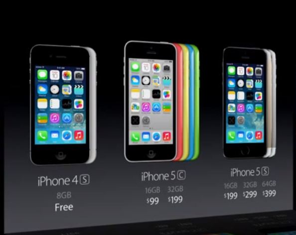 Apple iPhone 4 and iPhone 5 discontinued whilst 4S kept as free phone option