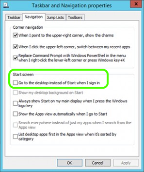 Windows 8 1 Boot to Desktop
