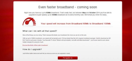 Virgin Media Broadband Speed Email