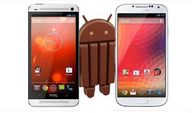 Android KitKat 4.4 landing on Google Play editions of HTC One and Samsung Galaxy S4