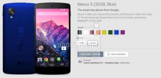 Nexus 5 blue