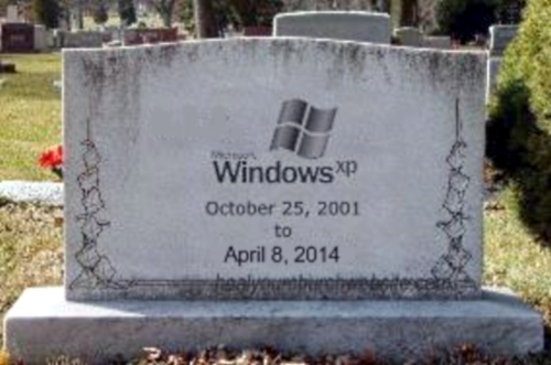 Windows XP draws its final breaths whilst Windows 8 gets an update