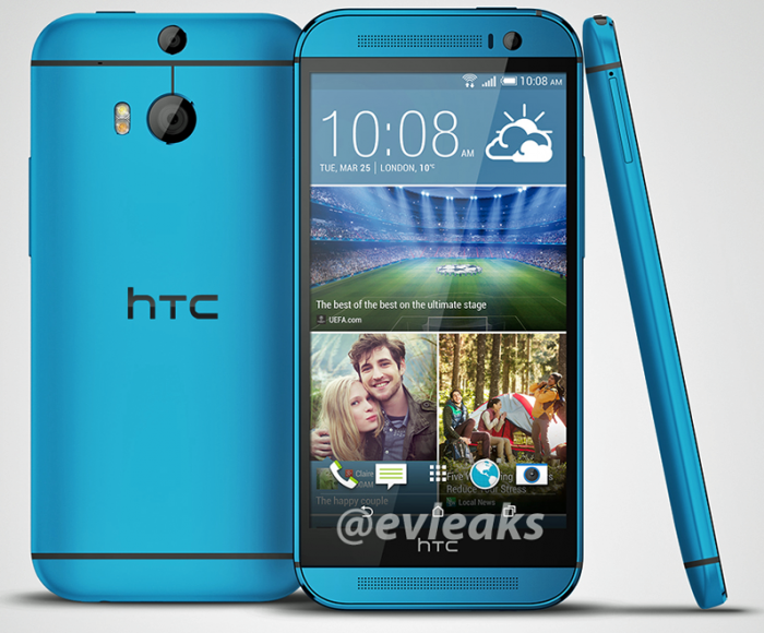 HTC M8 Spotted in New Blue Casing