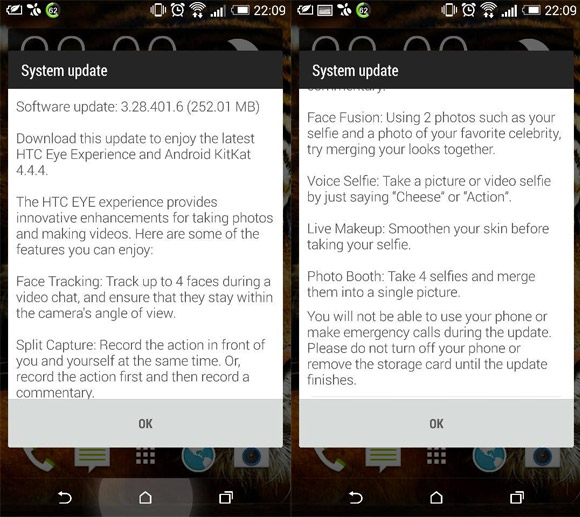 HTC One (M8) gets Eye Experience with Android 4.4.4 KitKat update