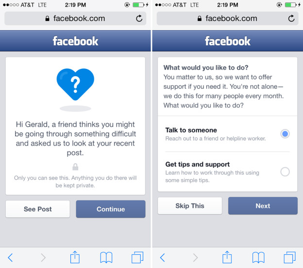 Facebook Addresses Suicide Prevention with New Feature