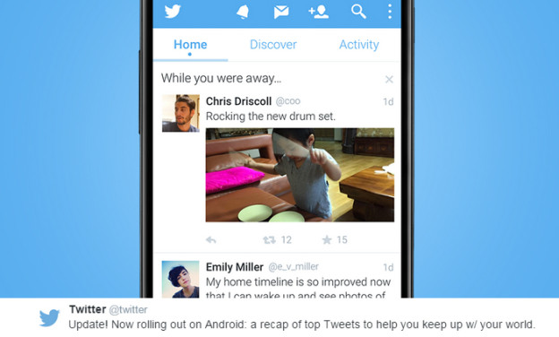 Twitter for Android updates to include “While you were away”