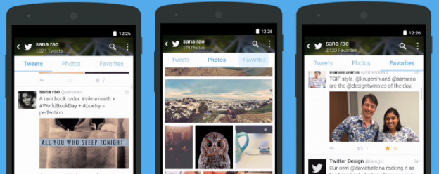 Twitter Introduces New Profiles for Android Users