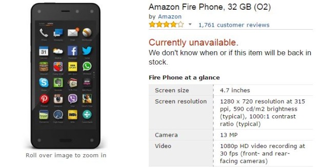 Amazon Extinguishes the Fire Phone