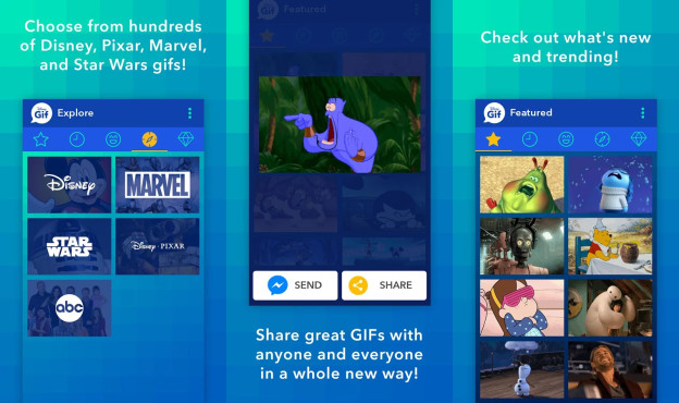Send Magical Moments to Friends with Disney Gif on Android