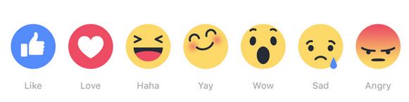 Facebook Introduces Reactions as ‘More Expressive Like Button’