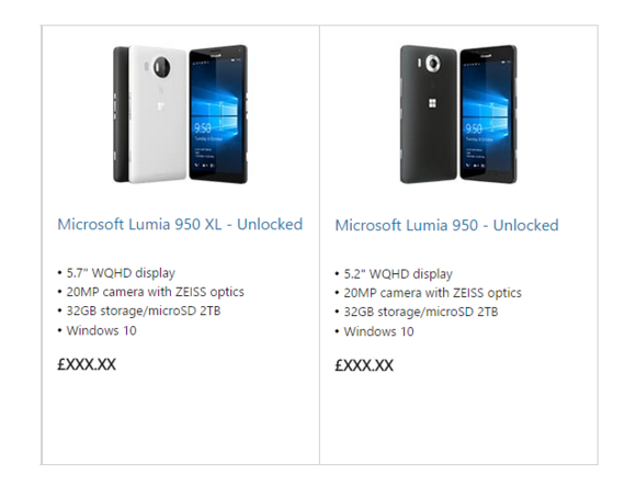 Lumia 950 and Lumia 950 XL Officially Leaked
